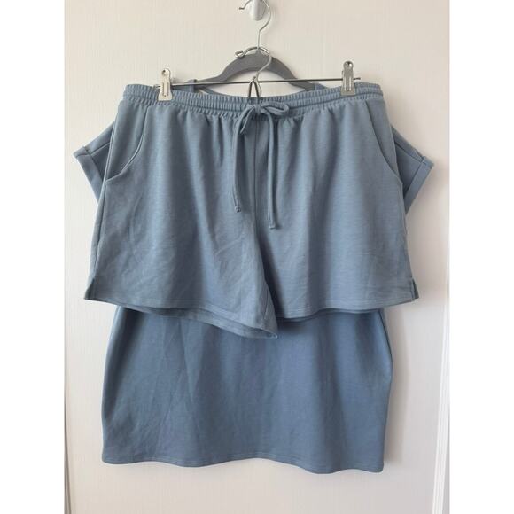 Lucky Brand Dusty Blue Cozy Jersey Knit Pajama Lounge Set Size Large - Picture 7 of 12